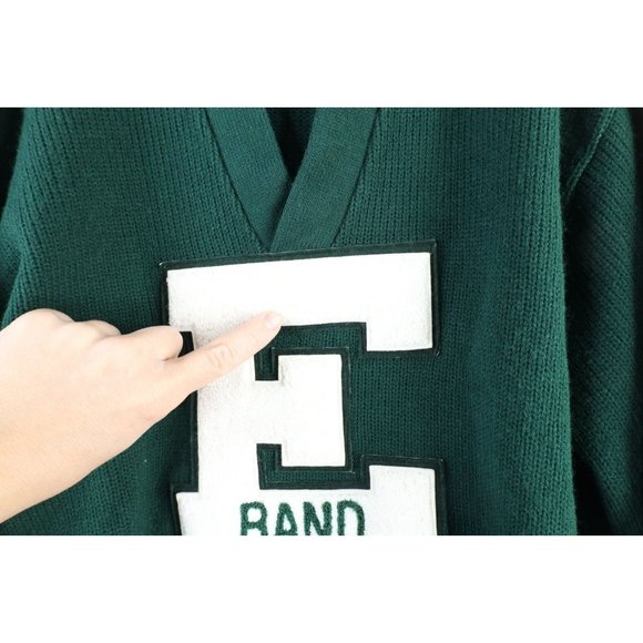 Vtg 70s Mens 40 Eastern Michigan University Band Letterman Varsity Sweater USA - Picture 5 of 10
